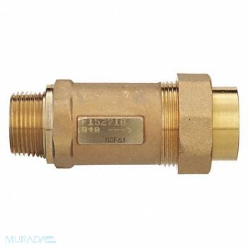 ZURN WILKINS Dual Check Valve Bronze 1 MNPTxFNPT, 22N555