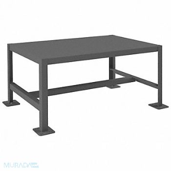 DURHAM MFG Fixed Work Table Steel 36 W 24 D, 22ND82