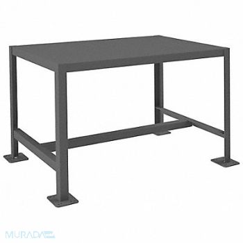 DURHAM MFG Fixed Work Table Steel 36 W 24 D, 22ND84