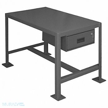 DURHAM MFG Fixed Work Table Steel 36 W 24 D, 22ND85