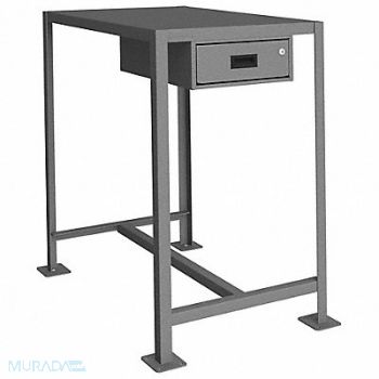 DURHAM MFG Fixed Work Table Steel 36 W 24 D, 22ND93