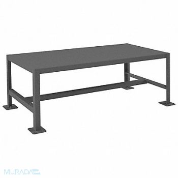 DURHAM MFG Fixed Work Table Steel 48 W 24 D, 22ND94