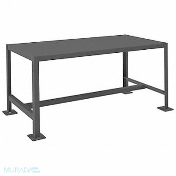 DURHAM MFG Fixed Work Table Steel 48 W 24 D, 22ND96