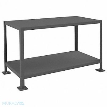 DURHAM MFG Fixed Work Table Steel 48 W 24 D, 22ND98