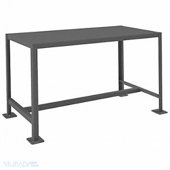 DURHAM MFG Fixed Work Table Steel 48 W 24 D, 22ND99