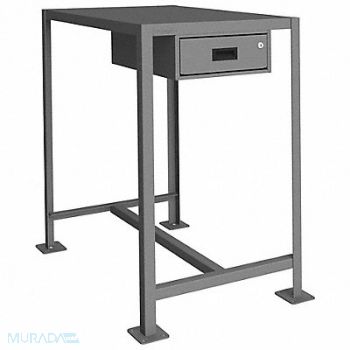 DURHAM MFG Fixed Work Table Steel 48 W 24 D, 22NE06