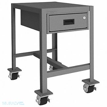 DURHAM MFG Mbl Mach Tbl 18x24x30 2000 lb 1 Drwr, 22NE13