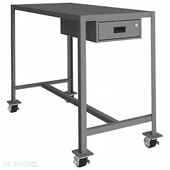 DURHAM MFG Mbl Mach Tbl 24x48x42 2000 lb 1 Drwr, 22NE25