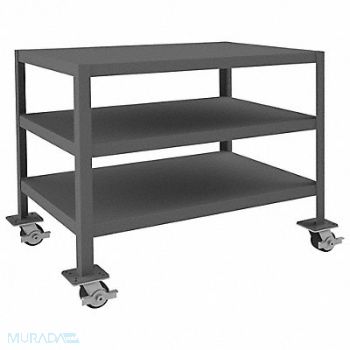 DURHAM MFG Mbl Mach Table 24x36x30 2000 lb 3 Shlf, 22NE37