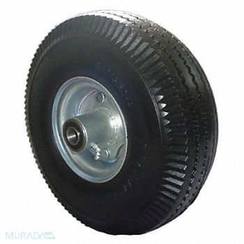 GRAINGER APPROVED Flat-Free PUR Foam Wheel 10-1/4, 22NY38