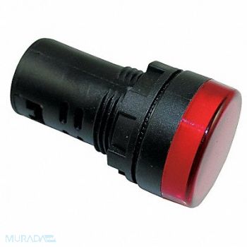 DAYTON Raised Indicator Light 22mm 240V Red, 22NZ11