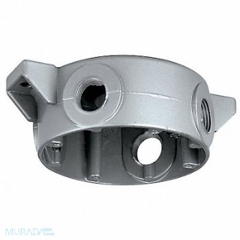 HUBBELL KILLARK HazCeilingMount 5 1/2 L 3 W 5 1/4 H Gray, 22P058
