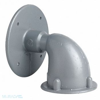 HUBBELL KILLARK HazLocWallBracket 6 L 5 W 4 1/2 H Gray, 22P061
