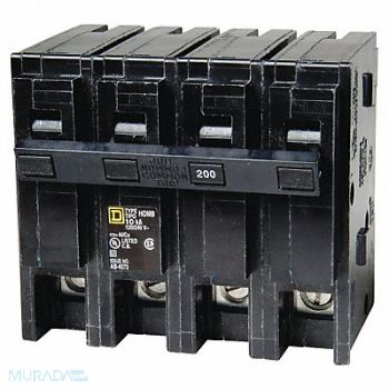 SQUARE D Circuit Breaker 200A Plug In 120/240V 2P, 22P066