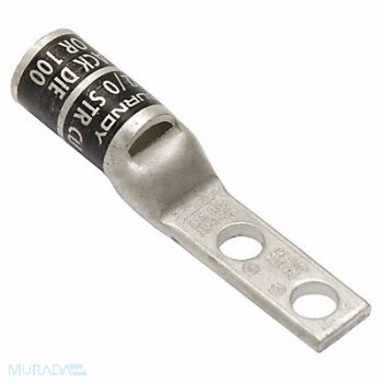 BURNDY TwoHoleLugCmprsnConn STD Black 13, 22P086