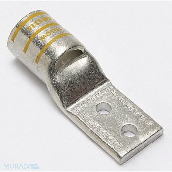 BURNDY TwoHoleLugCmprsnConn STD Yellow L115, 22P090