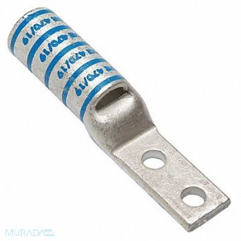 BURNDY TwoHoleLugCmprsnConn Long Blue 19, 22P094