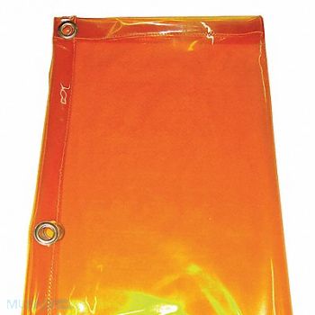 WESTWARD J4038 Welding Curtain 4 ft H 6 ft W Yellow, 22RN56