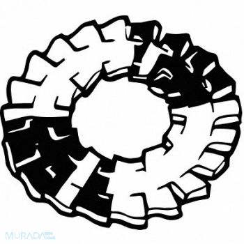 GRAINGER APPROVED Int/ExtTthLk 3/8 in Stl 1.13x.042in 50PK, 22UJ43