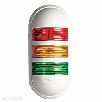 GRAINGER APPROVED Stack Light R/Y/G LED 30 000 hr., 22UU24