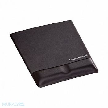 FELLOWES Mousepad w/Microban Wrist Support Black, 22W795