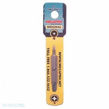 MEGAPRO Insert Bit SAE 1/4 #0/#3 2-1/4 S2Steel, 22XT33