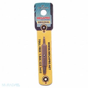 MEGAPRO Insert Bit SAE 1/4 #0/#3 2-1/4 S2Steel, 22XT35