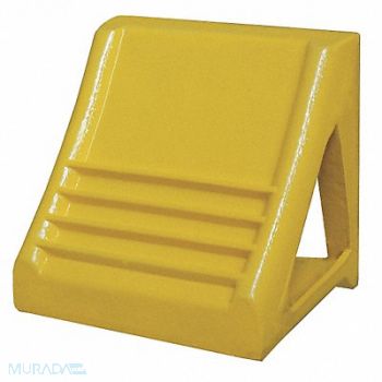 GRAINGER APPROVED Wheel Chock Heavy-Duty Steel Yellow, 22XW76