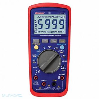 WESTWARD Digital Multimeters 60 Ohms 6000 Counts, 22XX19
