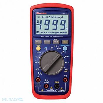 WESTWARD Digital Multimeters 20 Ohms 2000 Counts, 22XX21