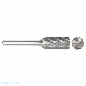 GRAINGER APPROVED Cylinder Bur SB Flat End 1/2 Carbide, 22YD41