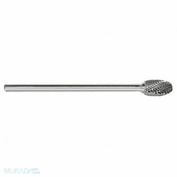 GRAINGER APPROVED Oval Bur SE Radius End 1/2 Carbide, 22YD81