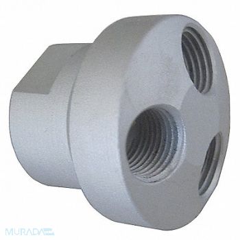 SPEEDAIRE Air Gun Manifold Aluminum 1 3/8 L, 22YK88