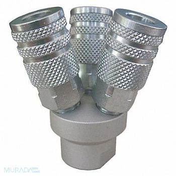 SPEEDAIRE Air Gun Manifold Aluminum 3 1/8 L, 22YK99