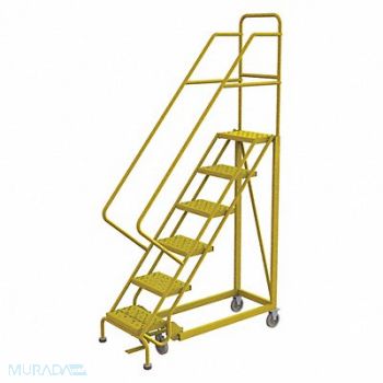 TRI-ARC Rolling Ladder Steel Safety Angle 6-Step, 231C85
