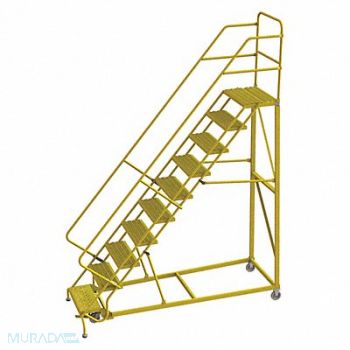 TRI-ARC Rollng Ladder Steel Safety Angle 10-Step, 231D13