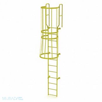 TRI-ARC Ladder Steel WalkThru Fixed Cage 12-Rung, 231D60