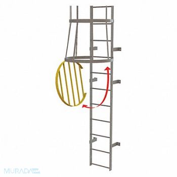 TRI-ARC Ladder Fixed Steel Cage Door, 231F17