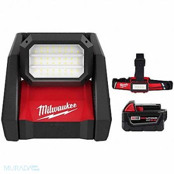 MILWAUKEE M18 ROVER Light Headlamp M18 XC5.0, 387WN9