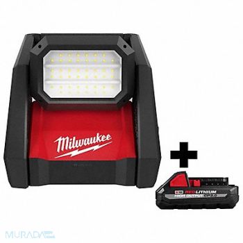 MILWAUKEE M18 Power Flood Light w M18 3.0 Battery, 385XJ6