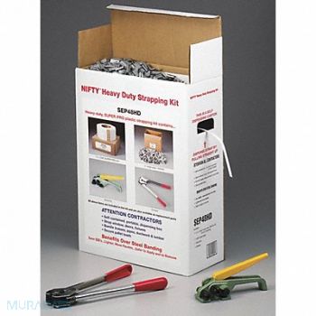 NIFTY PRODUCTS Heavy Duty Jumbo Poly Strapping Kit, 238R90