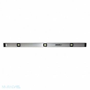 JOHNSON I Beam Level Alum 48 In L 3 Vials Silver, 23J466