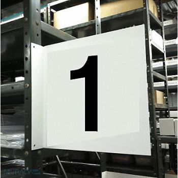 STRANCO INC Projecting Aisle Sign 12in x 12in Vinyl, 23J641