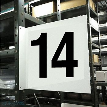 STRANCO INC Projecting Aisle Sign 12in x 12in Vinyl, 23J654