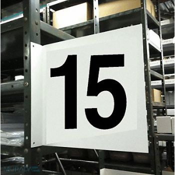 STRANCO INC Projecting Aisle Sign 12in x 12in Vinyl, 23J655