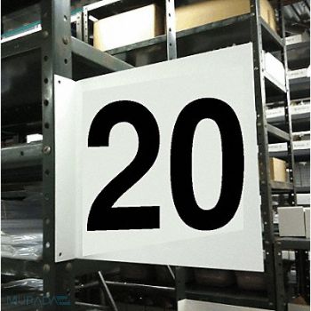 STRANCO INC Projecting Aisle Sign 12in x 12in Vinyl, 23J660