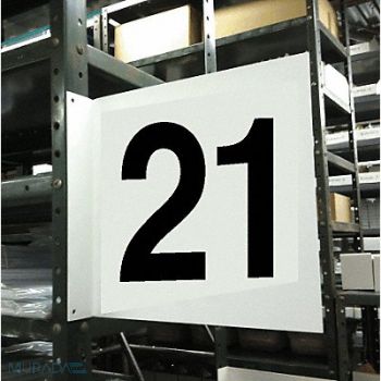 STRANCO INC Projecting Aisle Sign 12in x 12in Vinyl, 23J661