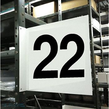 STRANCO INC Projecting Aisle Sign 12in x 12in Vinyl, 23J662