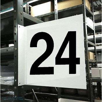 STRANCO INC Projecting Aisle Sign 12in x 12in Vinyl, 23J664