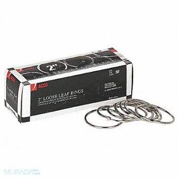 ACCO Binder Ring Metal Steel PK50, 23K153